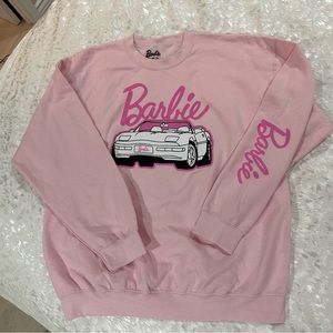 Barbie fleece pink sweatshirt- XL